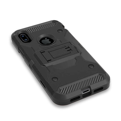 Shockproof Heavy Duty Hybrid Case with Belt Clip Stand for iPhone X - carolay.co