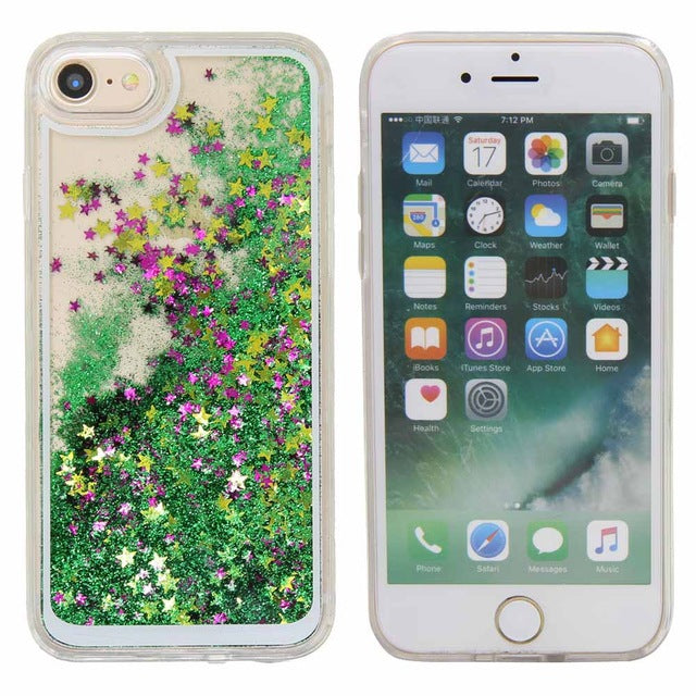 Dynamic Quicksand Glitter Liquid Case Anti Scratch Funda para iPhone - carolay.co