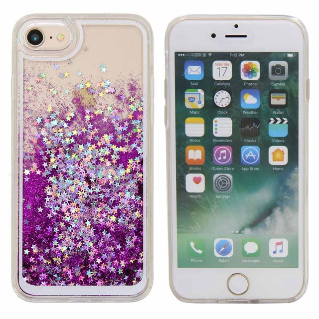 Dynamic Quicksand Glitter Liquid Case Anti Scratch Funda para iPhone - carolay.co