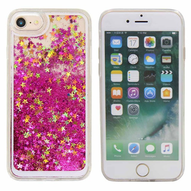 Dynamic Quicksand Glitter Liquid Case Anti Scratch Funda para iPhone - carolay.co