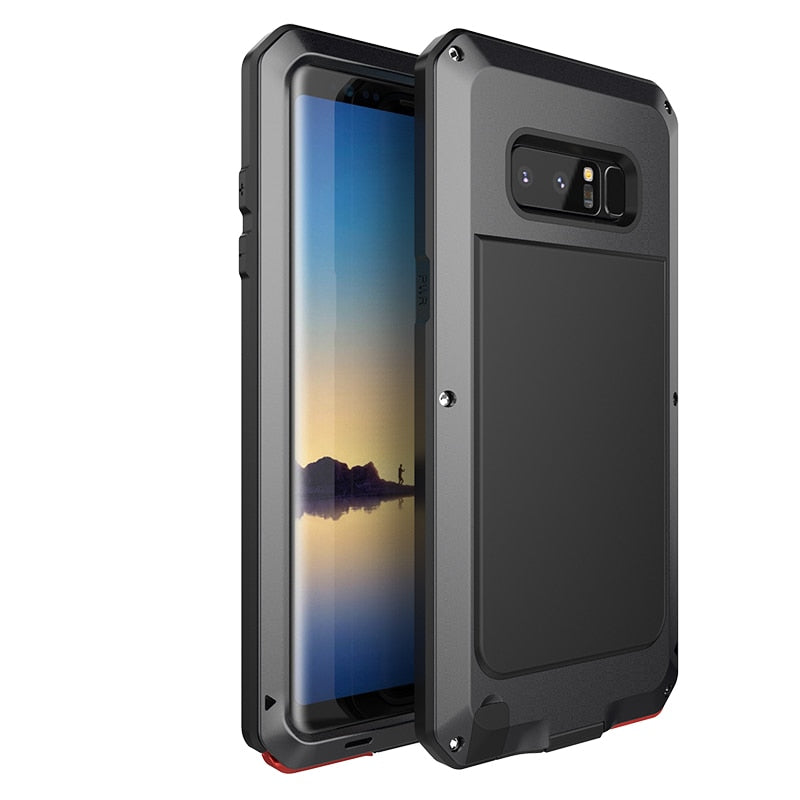 Glass Film+ Full Protective Armor Case -Metal Shockproof Cover For Samsung S8 S8 - carolay.co phone case shop