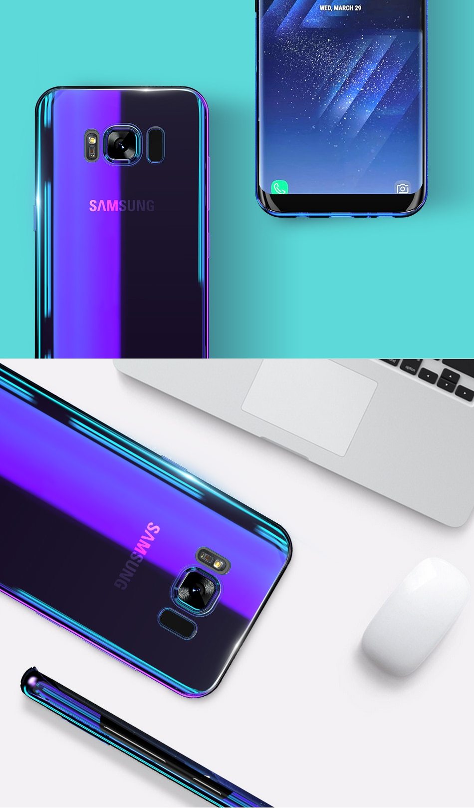 Blue Ray Phone Case For Samsung S8 - carolay.co
