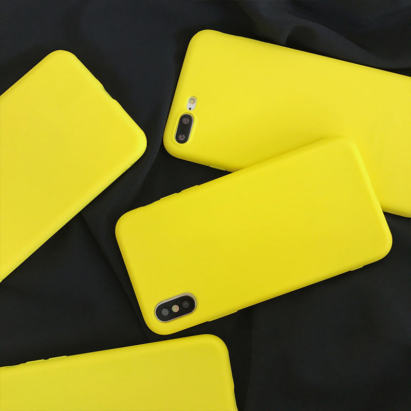 Case For iPhone 6 6S 7 8 Plus X XS XR XS Max Lemon Yellow Candy - carolay.co