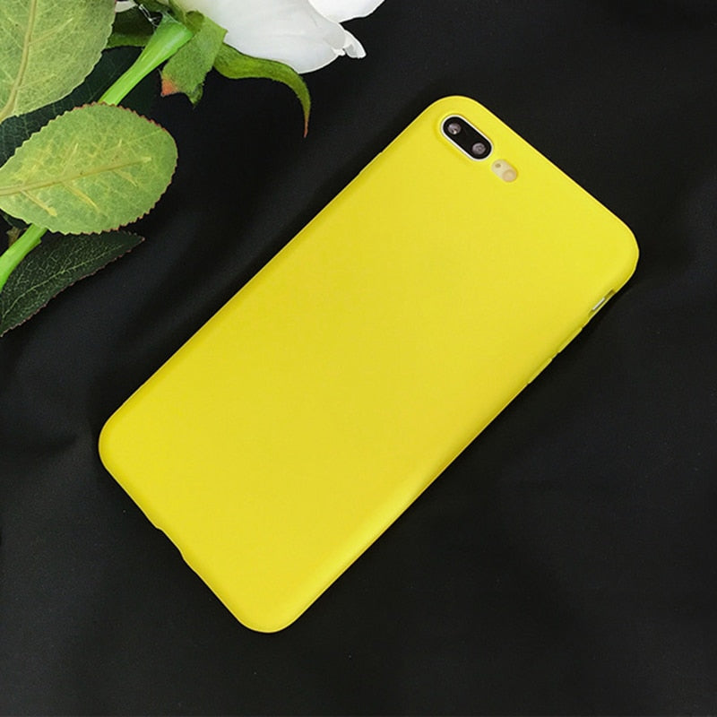 Case For iPhone 6 6S 7 8 Plus X XS XR XS Max Lemon Yellow Candy - carolay.co