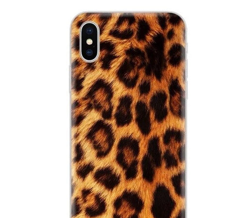 Tiger Leopard Panther Silicone Cover Phone Case For iPhone - carolay.co phone case shop