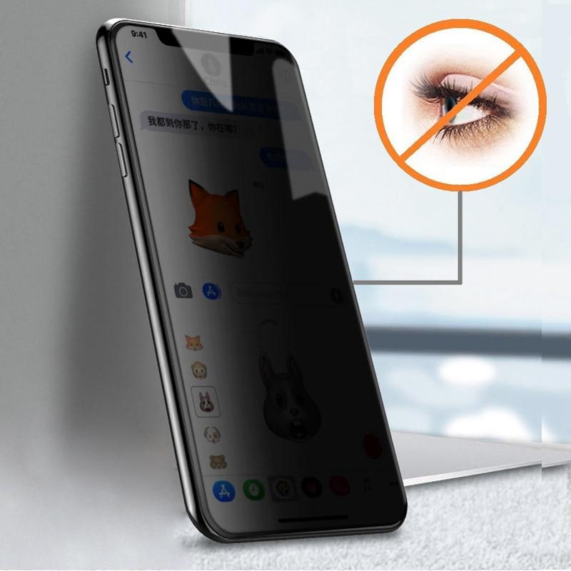 Anti Spy Tempered Glass For iPhone X XS MAX XR 10 6 6S 7 8 Plus -Privacy Screen - carolay.co