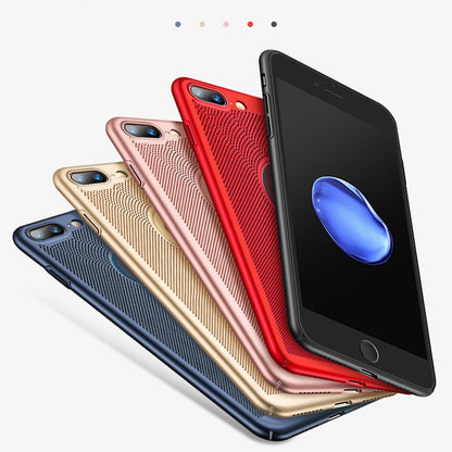 Ultra Slim Phone Case For iPhone 6 6s 7 8 Plus Hollow Heat Dissipation Case - carolay.co phone case shop