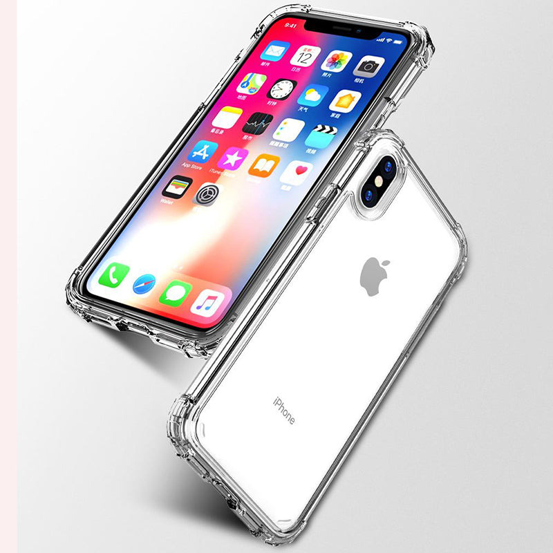 Shockproof Bumper Transparent Silicone Phone Case For iPhone X XS XR XS Max 8 7 6 - carolay.co phone case shop