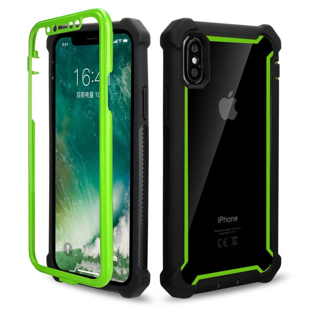 Heavy Duty Protection Doom armor PC+Soft TPU Phone Case for iPhone XS Max XR X  7 8 Plus - carolay.co phone case shop