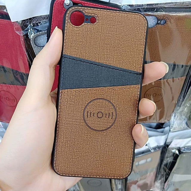 Fabric Cloth Vehicle For iPhone X XS Max XR Credit Card Wallet Case - carolay.co