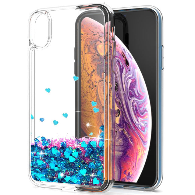 Dynamic Quicksand Liquid Bling  Glitter for iPhone XR - carolay.co