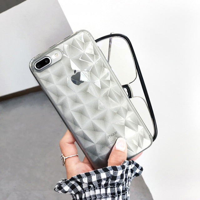 Diamond Texture Case For iPhone 6 6s 7 8 Plus X XR XS - carolay.co