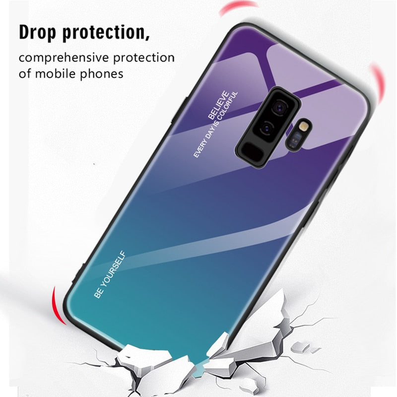 Tempered Glass Case For Samsung Galaxy S10 - carolay.co phone case shop