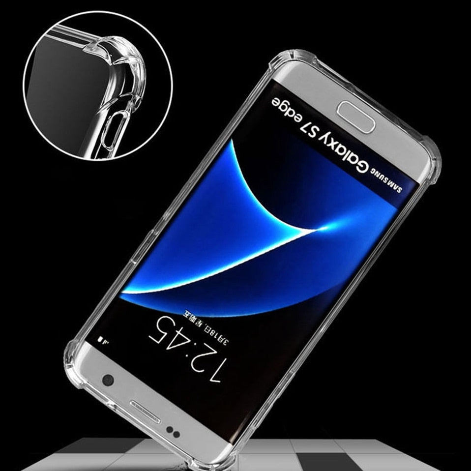 Clear Anti-knock Silicone Case For Samsung GalaxyS9 S8 - carolay.co