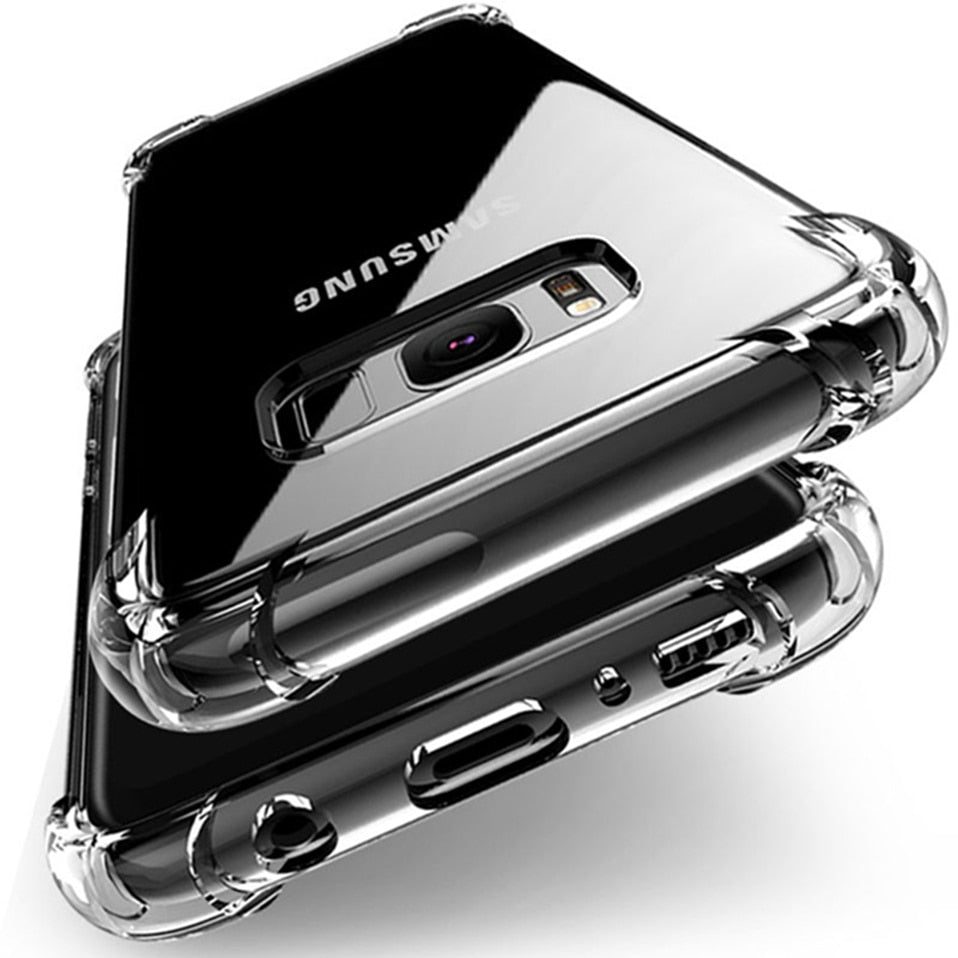 Clear Anti-knock Silicone Case For Samsung GalaxyS9 S8 - carolay.co