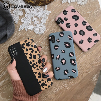 Leopard Print Phone Case Cover For Iphone XS Max XR X 8 7 6 6S Plus - carolay.co phone case shop