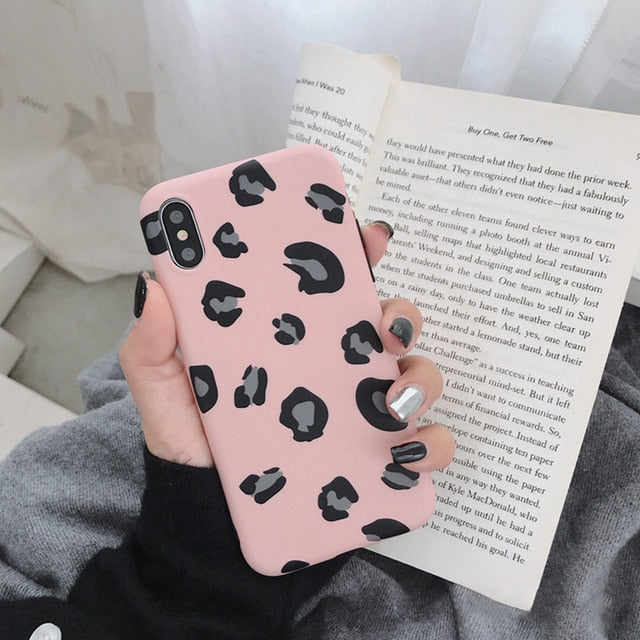 Leopard Print Phone Case Cover For Iphone XS Max XR X 8 7 6 6S Plus - carolay.co phone case shop