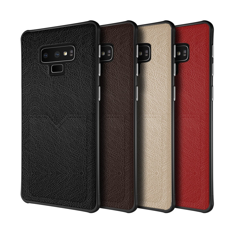 Leather Case for Samsung Note 9 S8 S9 S10 Plus Cases Leather Card Holder - carolay.co phone case shop