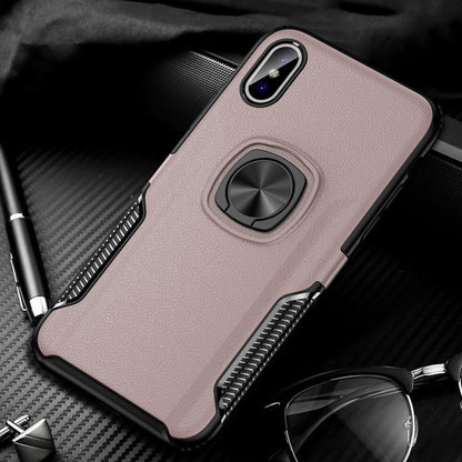 Toraise For iPhone Case Metal Ring Silicone Case - carolay.co phone case shop