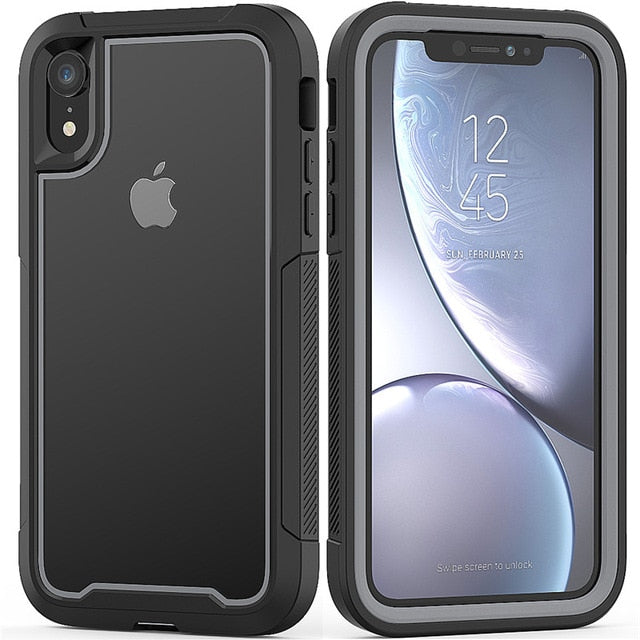 iphone X XR XS Max 6 6S 7 8 Plus Shockproof Hybrid Armor Phone Back Case - carolay.co phone case shop