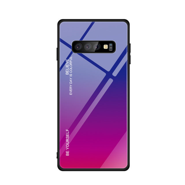 Phone Case For Samsung Galaxy S10 - Tempered Glass Case - carolay.co phone case shop
