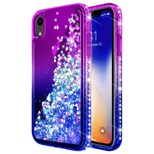 Luxury Quicksand Liquid Bling Glitter Shockproof Case for iPhone - carolay.co