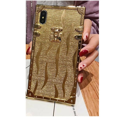 Gold Bumper Square Soft TPU Case Cover For iPhone - carolay.co