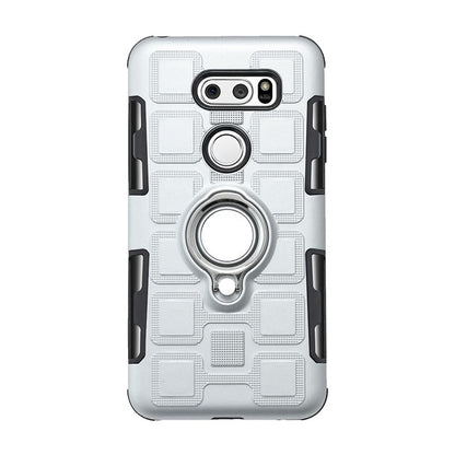 Metal Bracket Ring mobile Case Coque For LG V30 Plus Car Magnet - carolay.co phone case shop