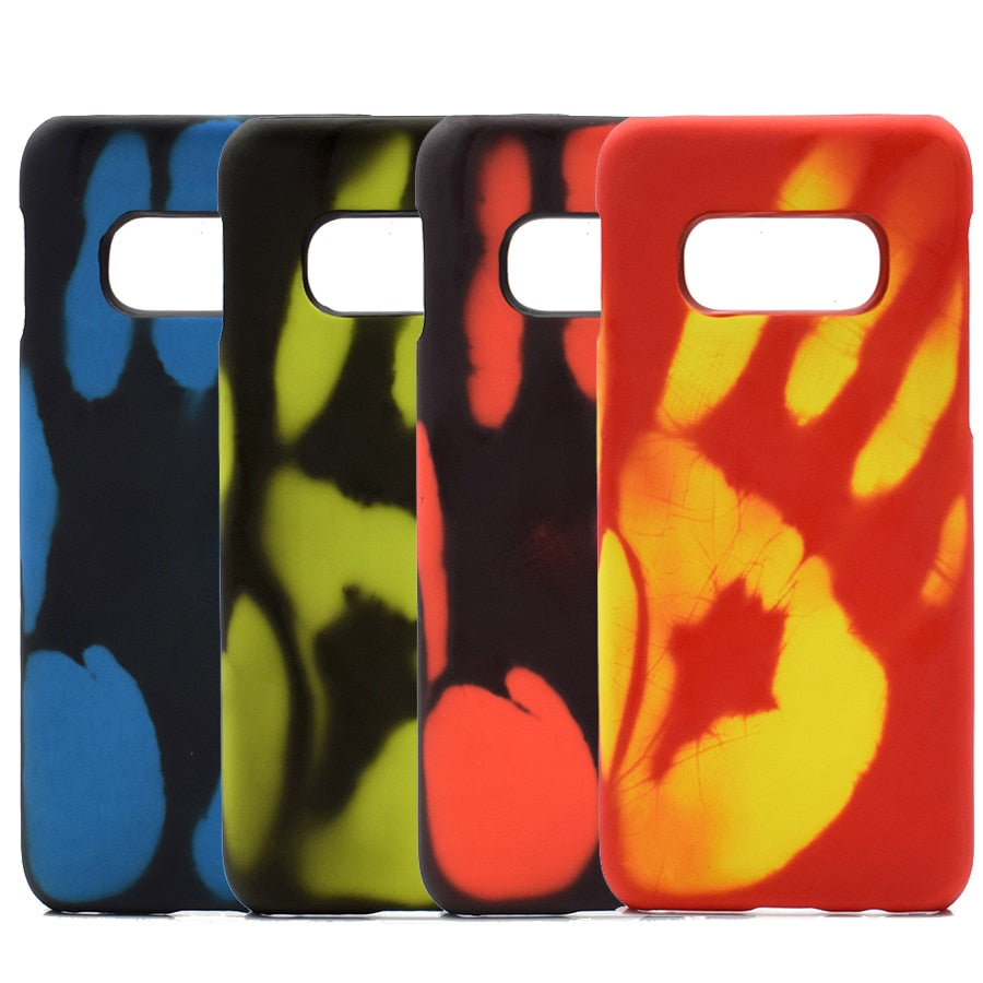 Thermal Phone Case For Samsung S9 S10 Plus Heat Sensitive PC Back Cover - carolay.co phone case shop