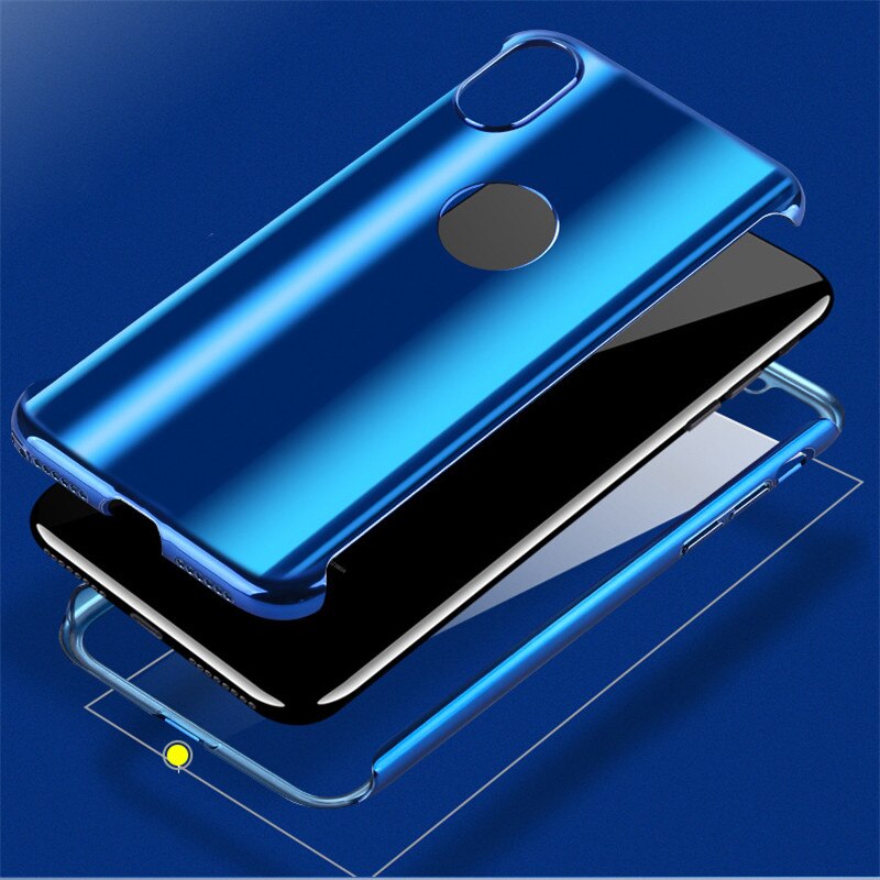 Full Body Protective Shockproof Cover Tempered Glass for iPhone - carolay.co
