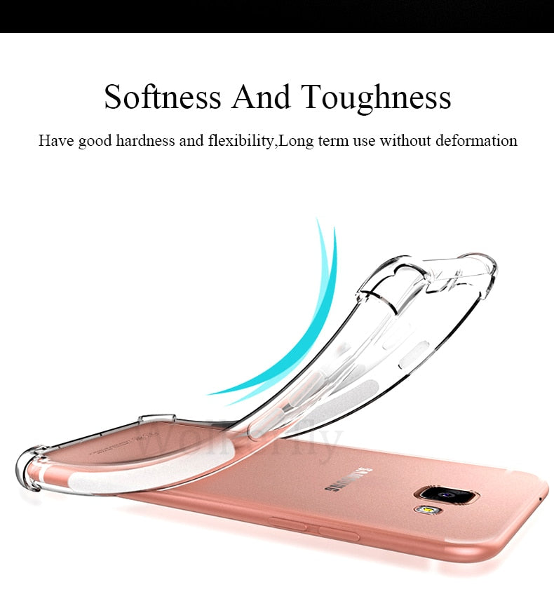 Shockproof Clear Soft Silicone Armor Case for Samsung Galaxy  S10 Plus - carolay.co phone case shop