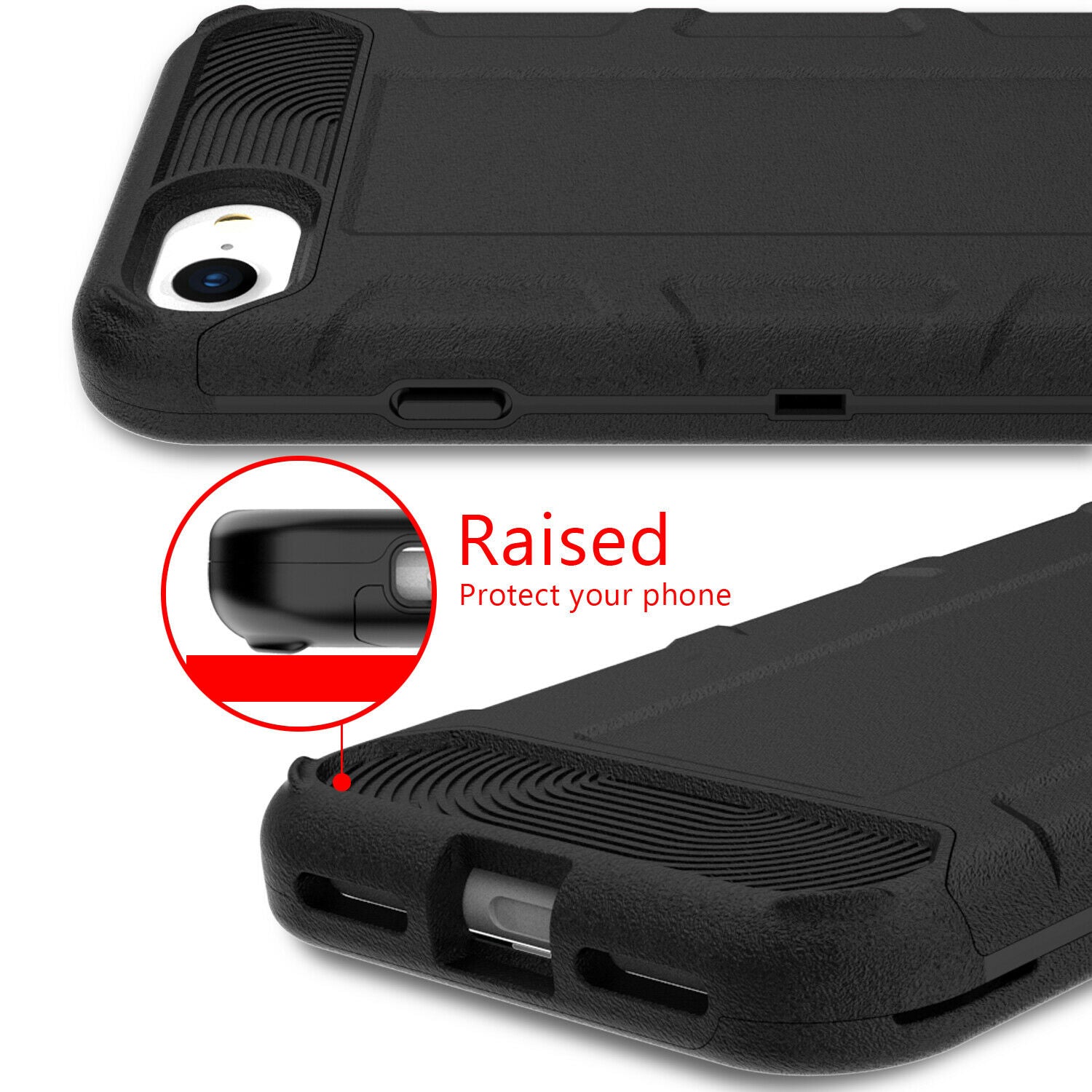 Case Hybrid Heavy Duty Shockproof Rugged Hard Armor For iPhone - carolay.co