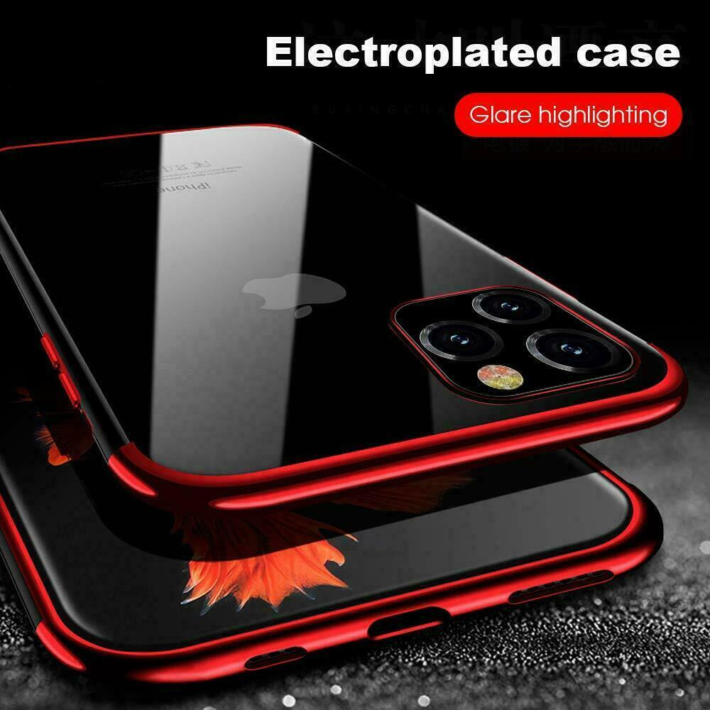 Luxury Slim Rubber Plating Clear Bumper Case for iPhone - carolay.co
