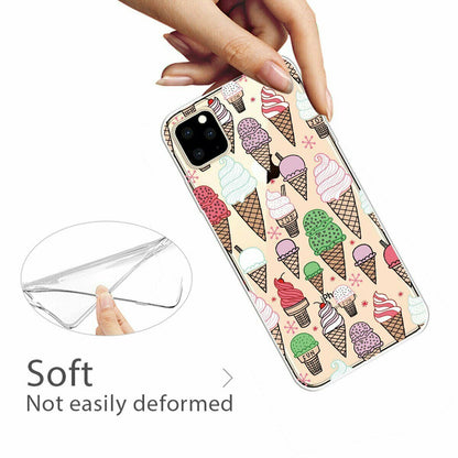 Slim Pattern Soft Rubber Silicone Clear Back Case For iPhone - carolay.co