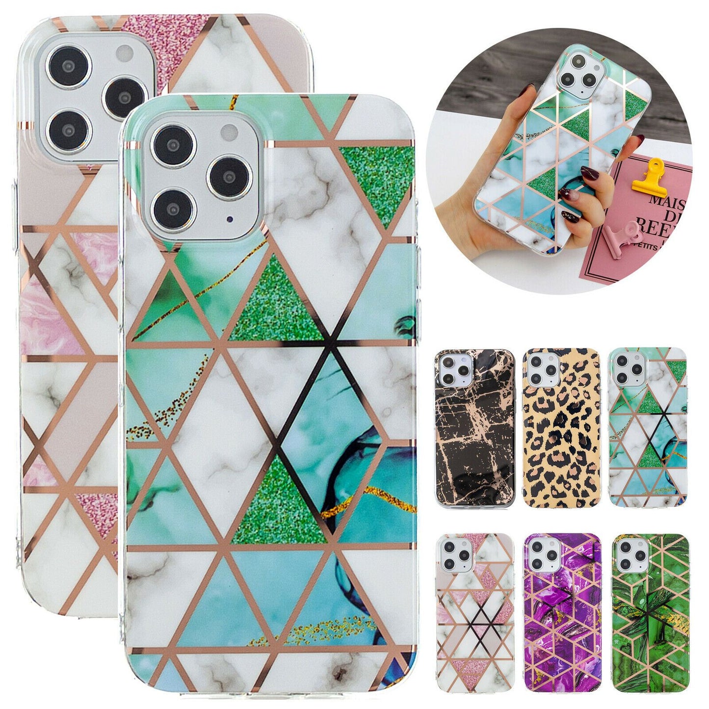Marble Glossy Soft Slim Back Case For iPhone - carolay.co