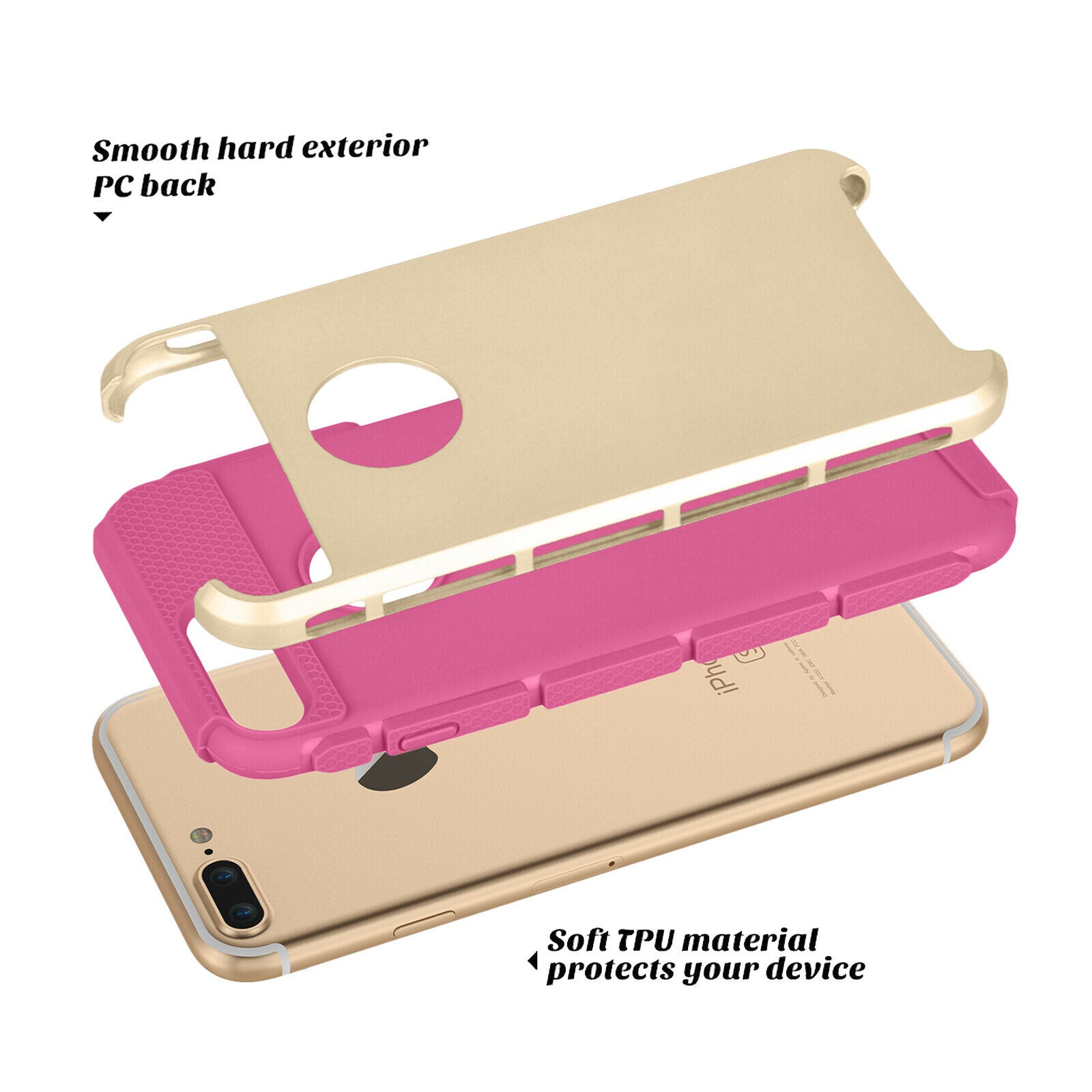 Case Shockproof Rugged Rubber Cover For iPhone - carolay.co