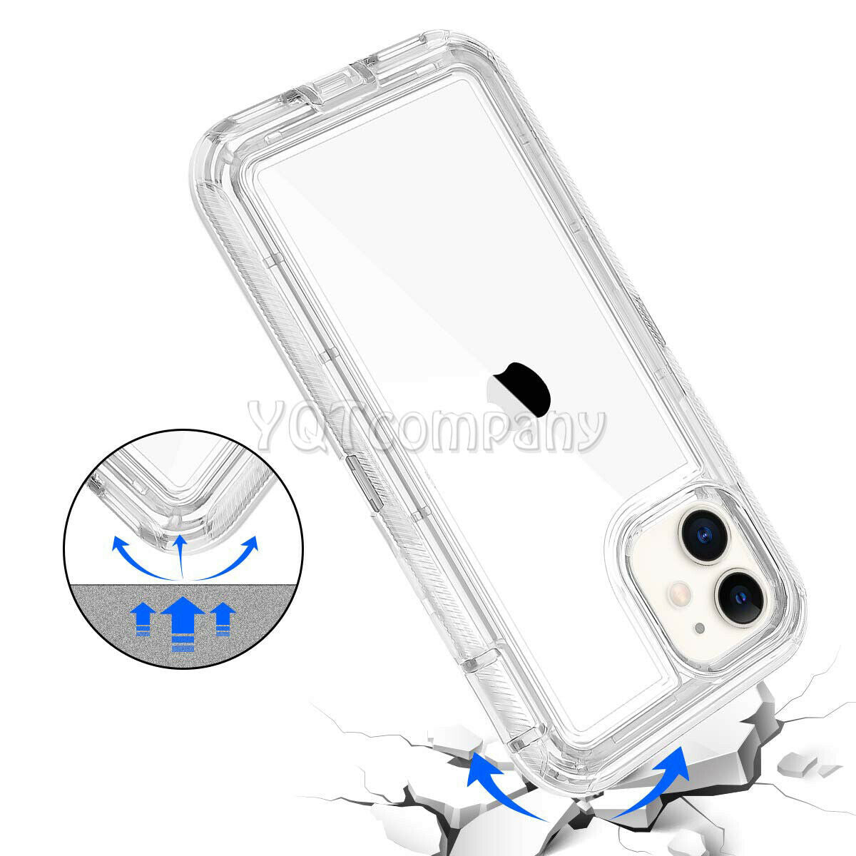 Clear Crystal Case Clip Belt Stand for iPhone - carolay.co