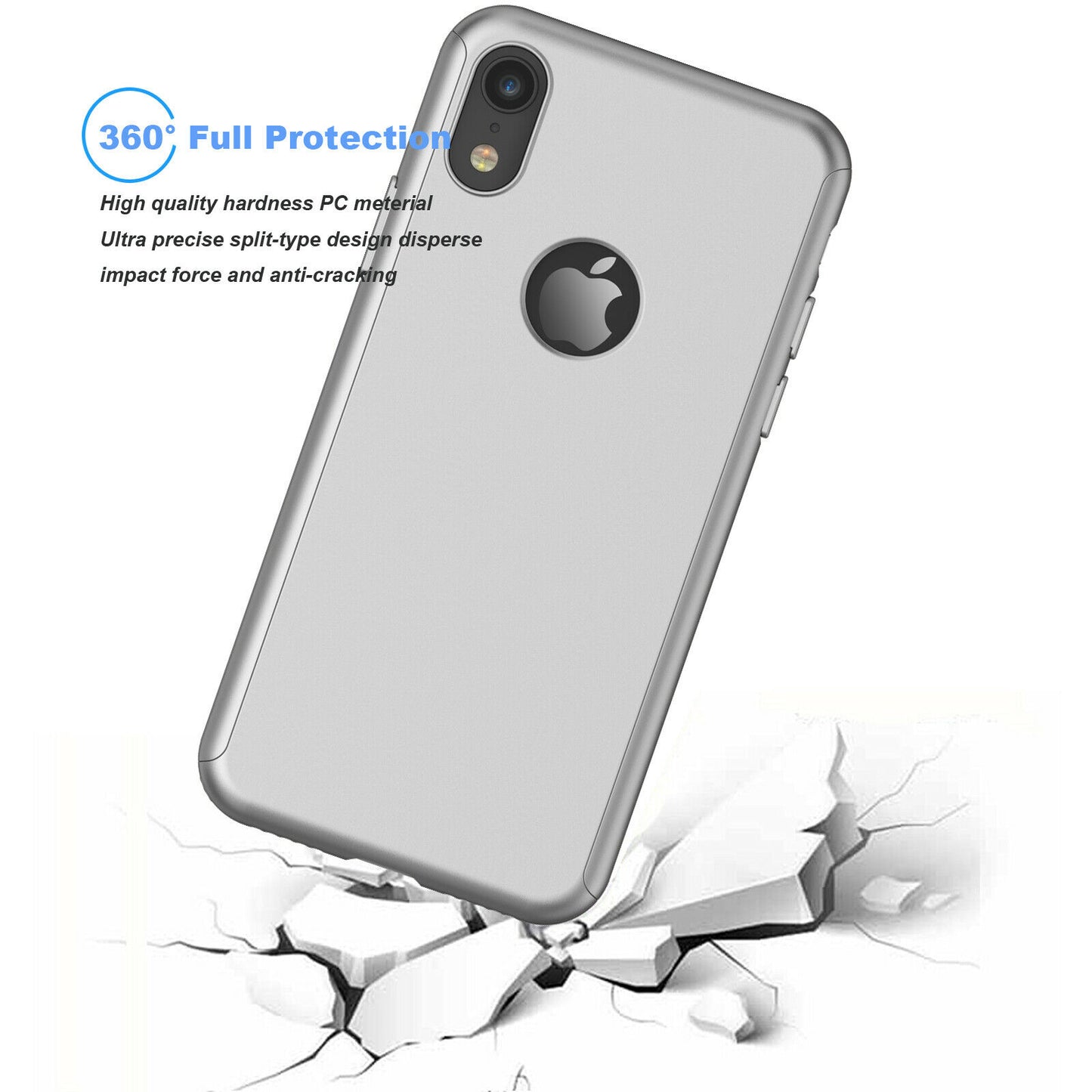 Case Full Body Cover +Tempered Glass For iPhone - carolay.co