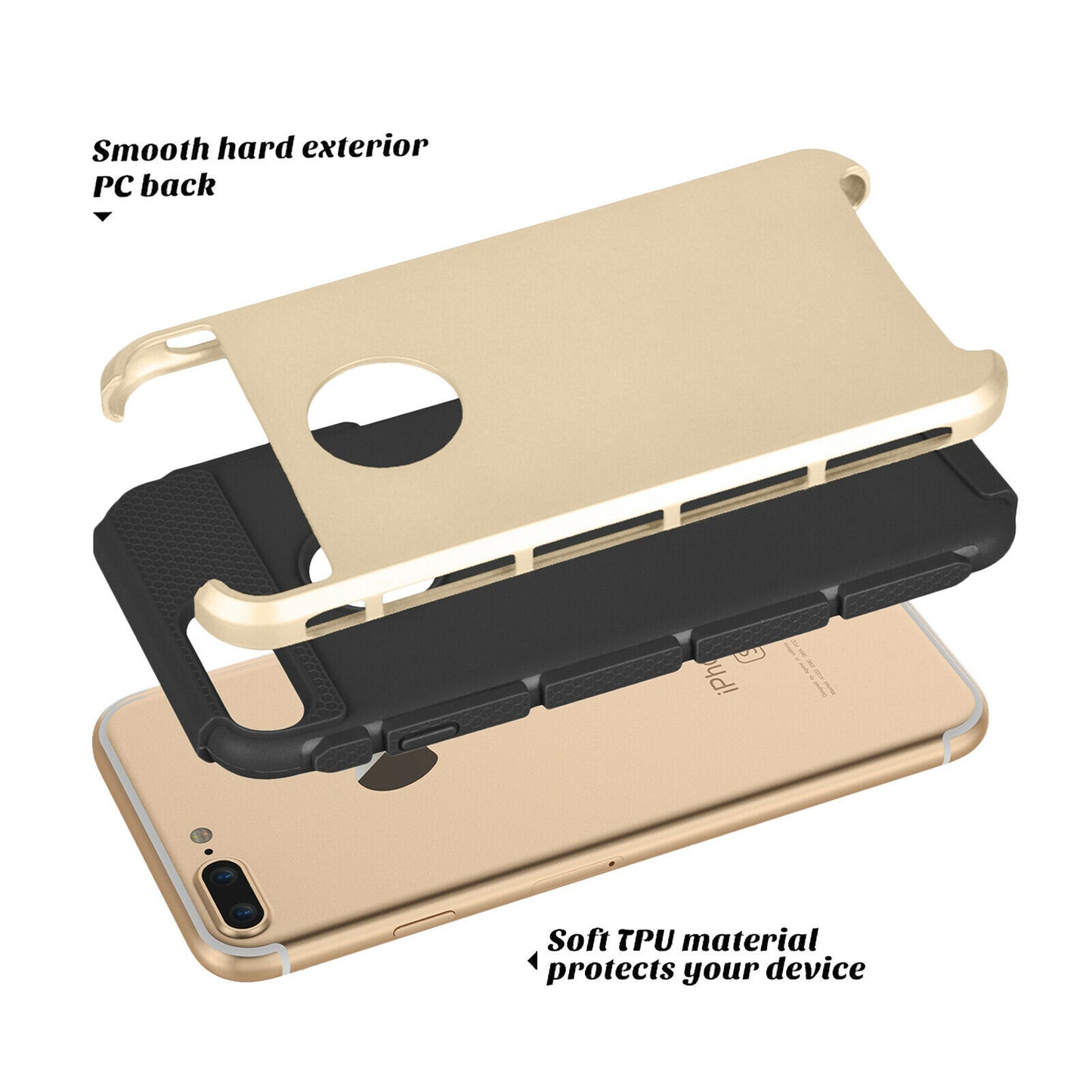 Case Shockproof Rugged Rubber Cover For iPhone - carolay.co