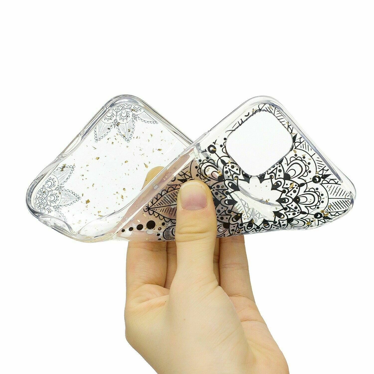 Bling Pattern Glitter Soft Rubber Silicone Back Case For iPhone - carolay.co