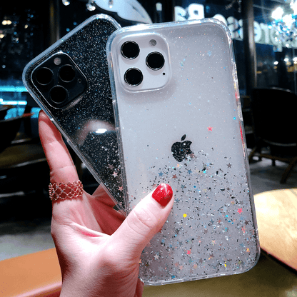 Shockproof Clear Case Bling Glitter Cover For iPhone - carolay.co