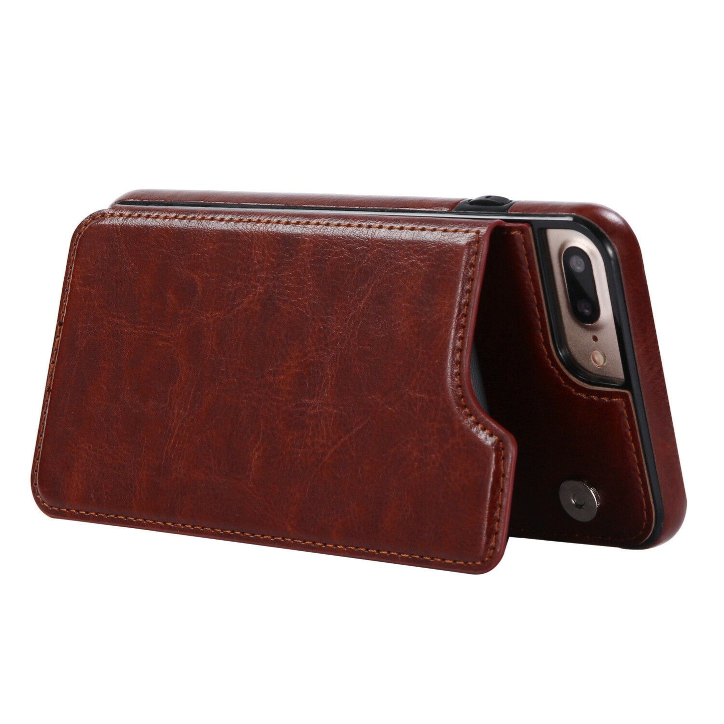Fits Wallet Card Slot Case Leather Shockproof Magnetic For iPhone - carolay.co