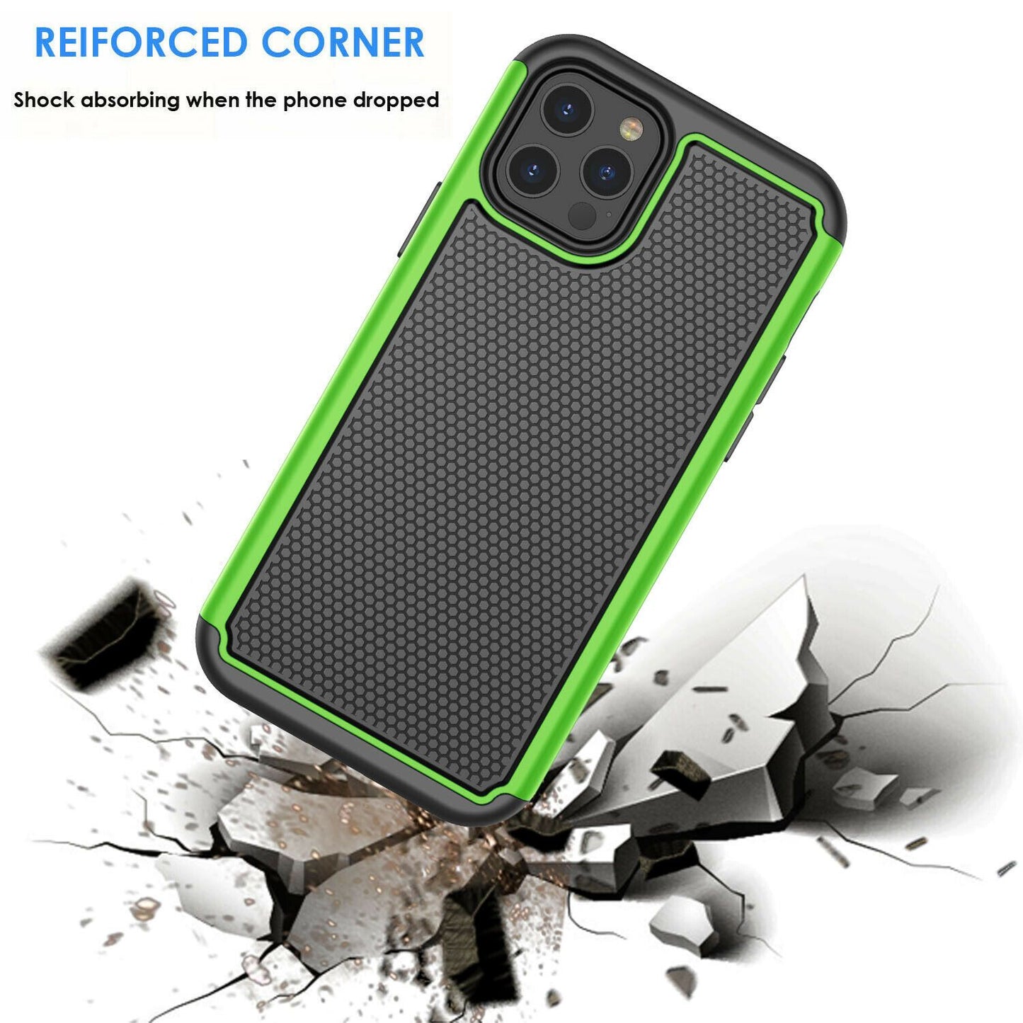 Case Hybrid Hard Cover with Screen Protector For iPhone - carolay.co