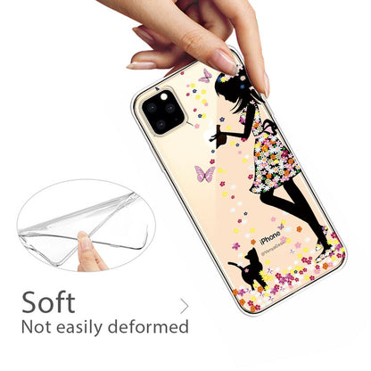 Slim Pattern Soft Rubber Silicone Clear Back Case For iPhone - carolay.co