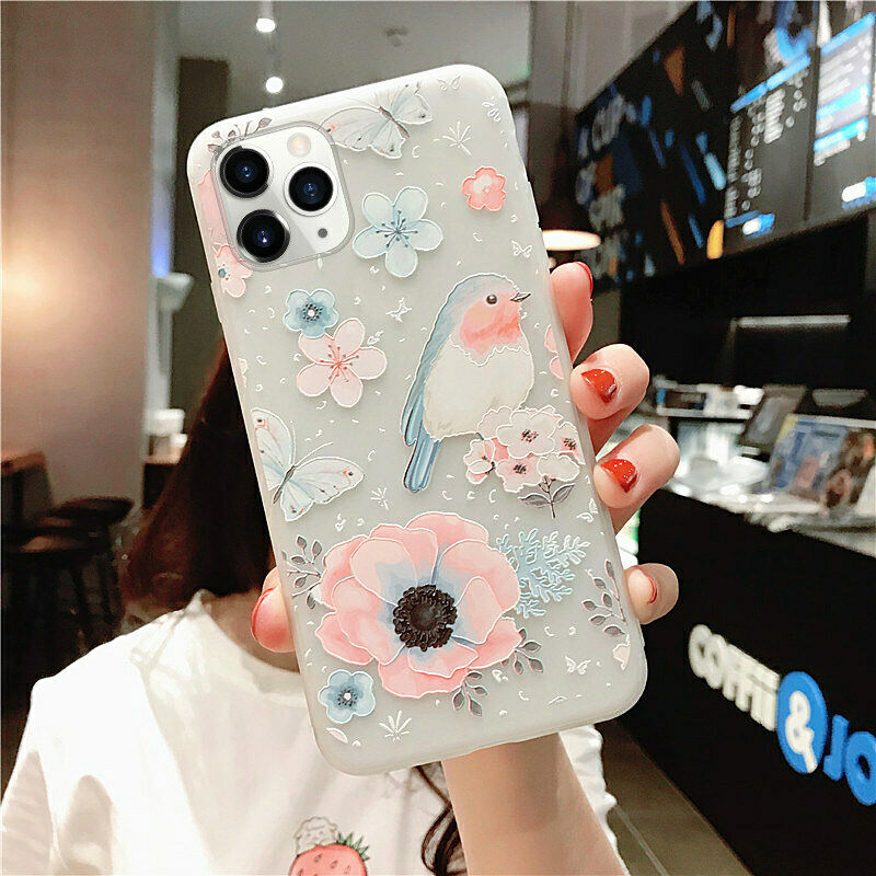 Clear Frost Flower Thin Soft Case For iPhone - carolay.co