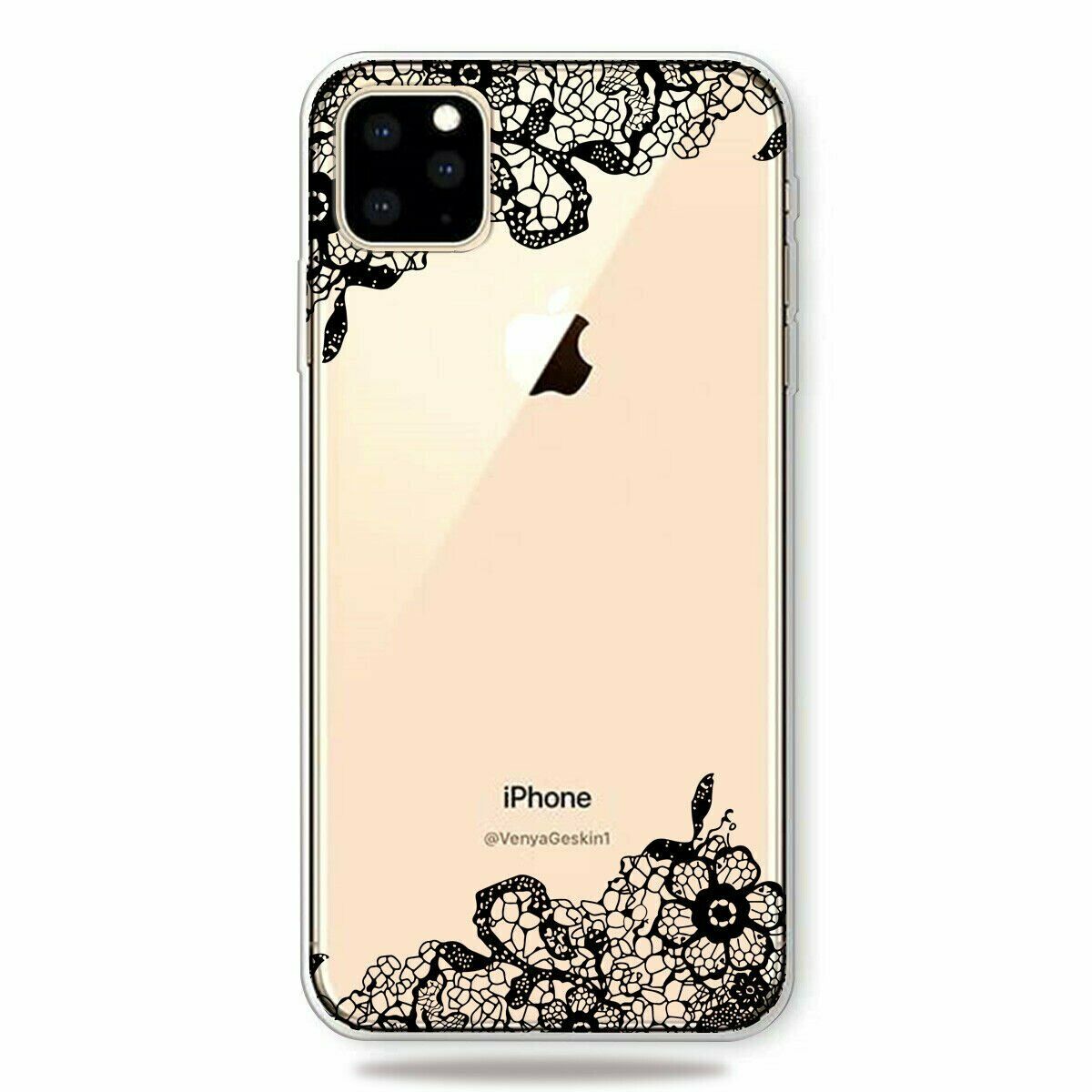 Slim Pattern Soft Rubber Silicone Clear Back Case For iPhone - carolay.co