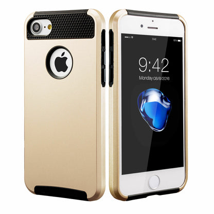 Hard Case Hybrid Heavy Duty Shockproof Rubber Cover for iPhone - carolay.co