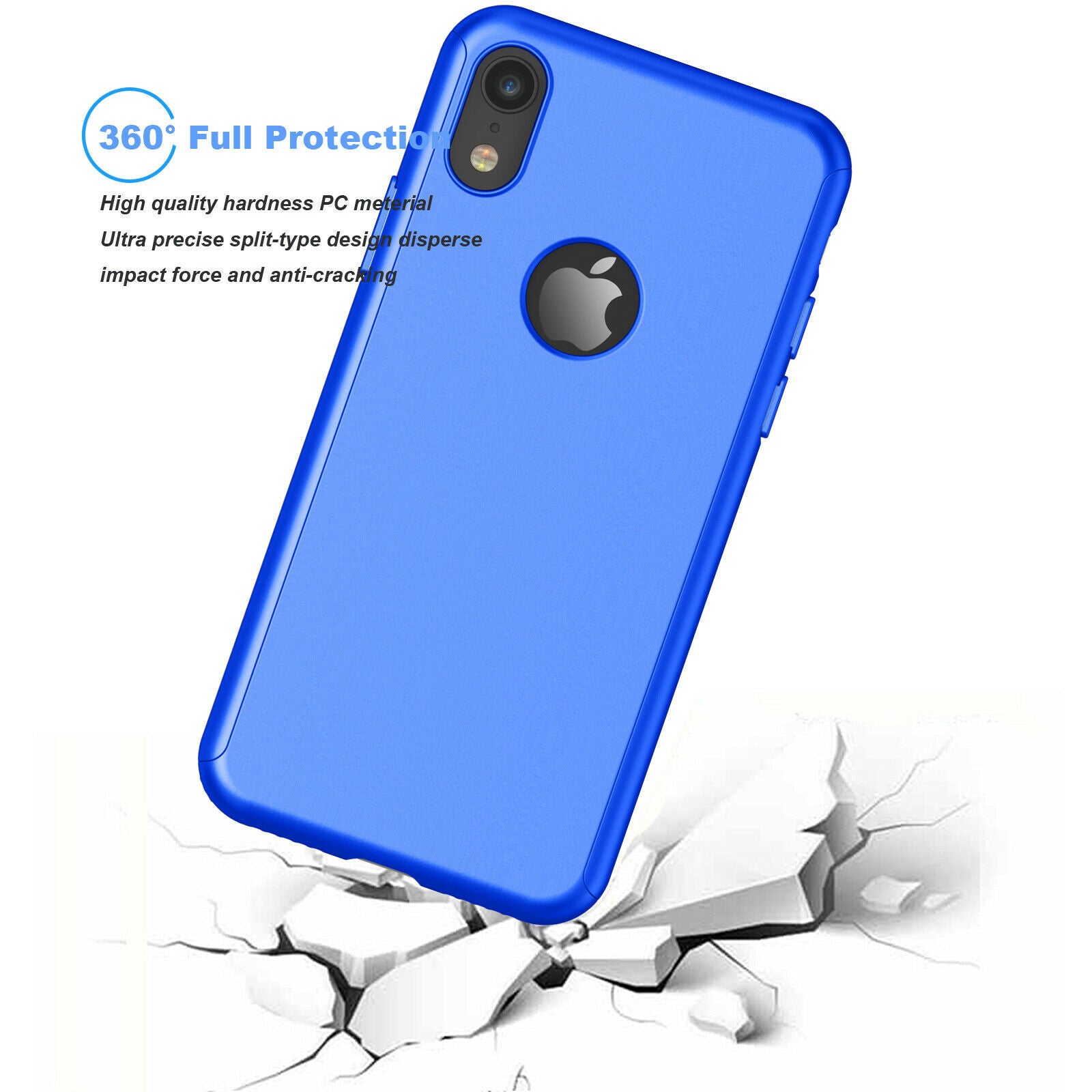Case Full Body Cover +Tempered Glass For iPhone - carolay.co