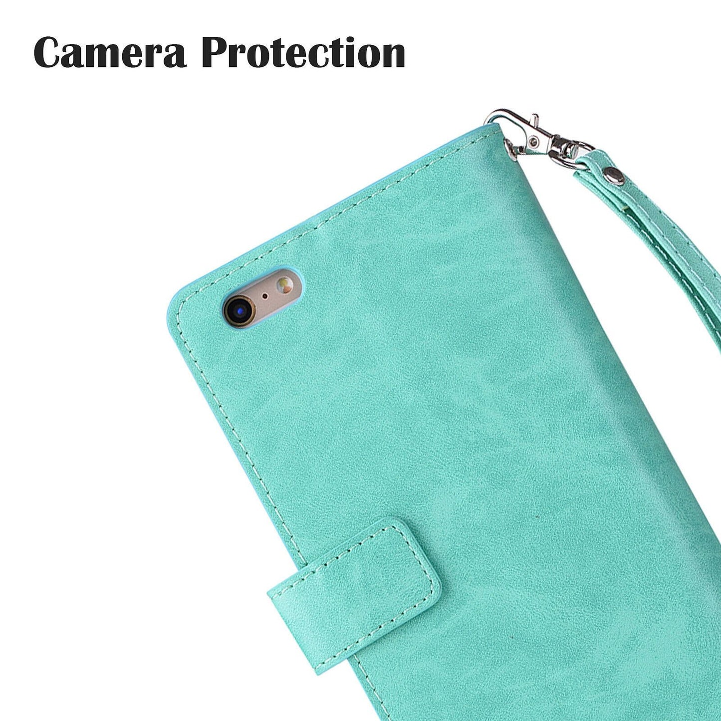Leather Wallet Card Holder Stand Cover For iPhone - carolay.co