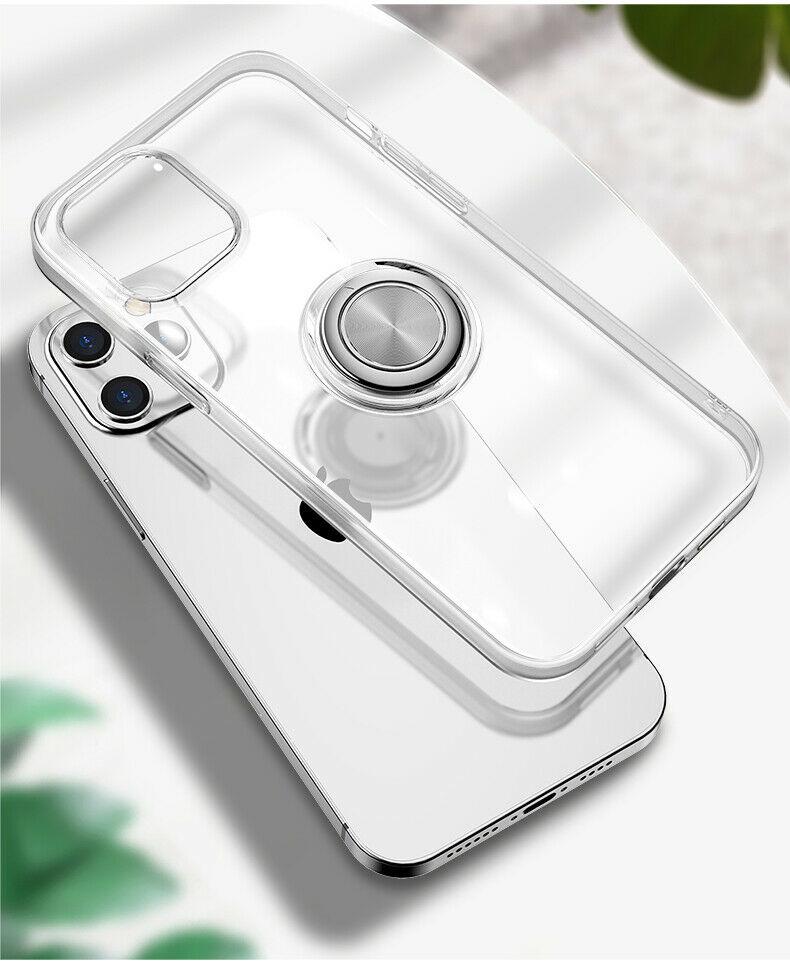 Hybrid Clear Back Ring Stand Shockproof Slim Case For iPhone - carolay.co